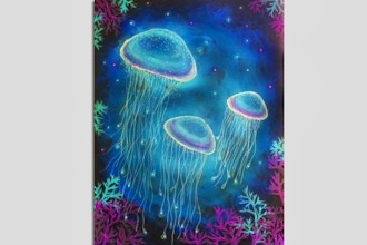 Paint Nite: Jellyfish Galaxy (Ages 6+)